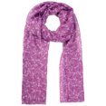 thumbnail image 1 of INSPIRE CHIC Women's Floral Printed Long Scarf, Lightweight Soft Sheer Head Wrap Shawl Scarves for All Season 70.9x27.6" Purple, 1 of 6