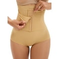 thumbnail image 1 of INSPIRE CHIC Women's Front Hook Closure Tummy Control Briefs Panties High Waist Butt Lifter Shaperwear S Beige, 1 of 5
