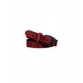 thumbnail image 1 of INSPIRE CHIC Women's Halloween Carved Multi-Hole Hollow Alloy Pin Buckle Belt Burgundy-heart Fit Waist:27- 40", 1 of 5