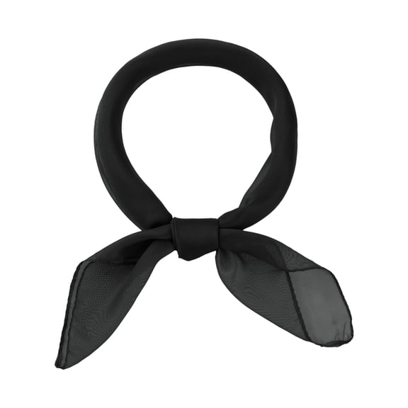 INSPIRE CHIC Women's Halloween Gradient Chiffon Square Scarf Soft Sheer Neck Scarf & Hair Wrap for Spring Summer Fashion Accessories Black 35.4"x35.4"(LxW)