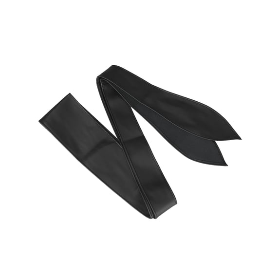 INSPIRE CHIC Women's Halloween Plus Size Obi Belts Bowknot Self-Tie Wrap Around Wide Sash Waistband Belt for Dresses Black 25.59-28.35"