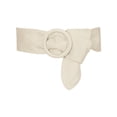 thumbnail image 1 of INSPIRE CHIC Women's Halloween Wide Waist Belt Soft Polyester Vintage Dress Belt with Round Buckle for Styling Beige, 1 of 6