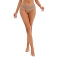thumbnail image 1 of INSPIRE CHIC Women's Hi-Cut High Waist Briefs Full-Coverage Underpants, Available in Plus Size L Brown, 1 of 5