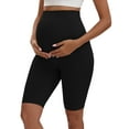 thumbnail image 1 of INSPIRE CHIC Women's High Waist Maternity Thigh Slimmers Butt Lifter Soft Pregnancy Belly Support Control Panties L Black, 1 of 5