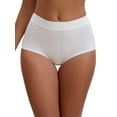 thumbnail image 1 of INSPIRE CHIC Women's High Waist Tummy Control Boyshorts Elastic Waistband Comfortable Safetyshorts S White, 1 of 4