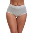 thumbnail image 1 of INSPIRE CHIC Mother's Day Women's High Waisted Lace Trim Briefs Cotton Full Coverage Underwear Panties L Green, 1 of 4