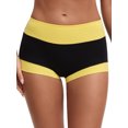 thumbnail image 1 of INSPIRE CHIC Women's High Waisted Loose Classic Full Coverage Briefs Breathable Cotton Ladies Panties S Yellow, 1 of 4