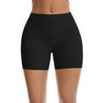 thumbnail image 1 of INSPIRE CHIC Women's High Waisted Seamless Shapewear Slip Shorts Shaping Boyshorts Panties Tummy Control Slimming Underwear S Black, 1 of 5