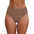 thumbnail image 1 of INSPIRE CHIC Women's High Waisted Tummy Control Briefs Butt Lifter Underwear, Available in Plus Size 2XL Gray, 1 of 4