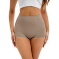 thumbnail image 1 of INSPIRE CHIC Women's High-Waisted Underwear Briefs Tummy Control Butt Lifter Control Panties M Khaki, 1 of 6