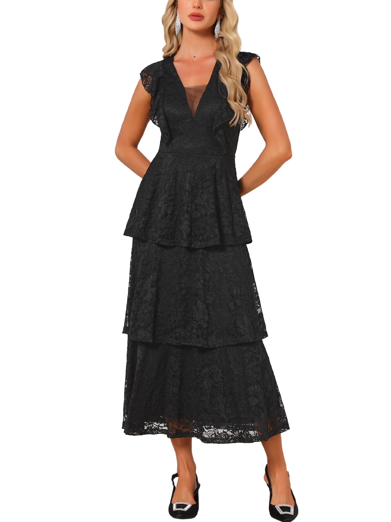 black lace dresses for wedding guest Black Tie Wedding Guest Dresses