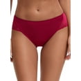 thumbnail image 1 of INSPIRE CHIC Women's Lace Mid-Waisted Full Coverage Briefs HI-Cut Leak Proof Ladies Underpants M Wine Red, 1 of 4