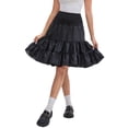 thumbnail image 1 of INSPIRE CHIC Women's Length Crinoline Prom Evening Wedding Dress Petticoats Underskirt Tutu Half Slips S Black 60cm, 1 of 6