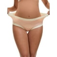 thumbnail image 1 of INSPIRE CHIC Women's Maternity Full Coverage Briefs Plus Size High Waisted Elasticity Invisible Panties L Pink, 1 of 4
