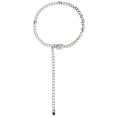 thumbnail image 1 of INSPIRE CHIC Women's Metal Chain Belts Waist Chains Belts for Dresses Jeans Decorated Belt 52.4" Silver Square Buckle, 1 of 5