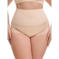thumbnail image 1 of INSPIRE CHIC Women's Plus Size Lace Trimmed Briefs Underwear Tummy Control High Waisted Soft Breathable Full Coverage Panties XL Beige, 1 of 5