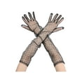 thumbnail image 1 of INSPIRE CHIC Women's Polka Dot Mesh Gloves Lace Tulle Extra Long Evening Glove 1 Pair One Size Black, 1 of 6