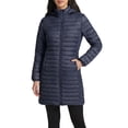 thumbnail image 1 of INSPIRE CHIC Women's Quilted Puffer Coat with Detachable Hood Mid Length Slim Fit XX Large Navy Blue, 1 of 6