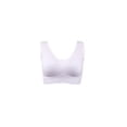 thumbnail image 1 of INSPIRE CHIC Women's Removeable Pads Seamless Wirefree Sleep Vest Tops Sports Yoga Bras XXL fit 36A/B White-Lace, 1 of 5