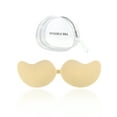 thumbnail image 1 of INSPIRE CHIC Women's Reusable Strapless Push-up Invisible Breathable Sticky Adhesive Bras for Backless Dress S Beige, 1 of 4