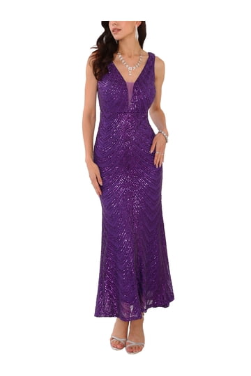 ignite evening dresses Ignite Evenings Sleeveless Floral Long Gown main image 1