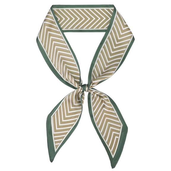 INSPIRE CHIC Women's Skinny Stripes Scarf, 3.54''X55.11'' Silky Satin 50s Neckerchief Scarves for Handbag Necktie One Size Stripe-4
