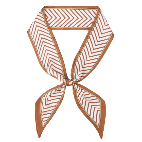 INSPIRE CHIC Women's Skinny Stripes Scarf, 3.54''X55.11'' Silky Satin 50s Neckerchief Scarves for Handbag Necktie One Size Stripe-6