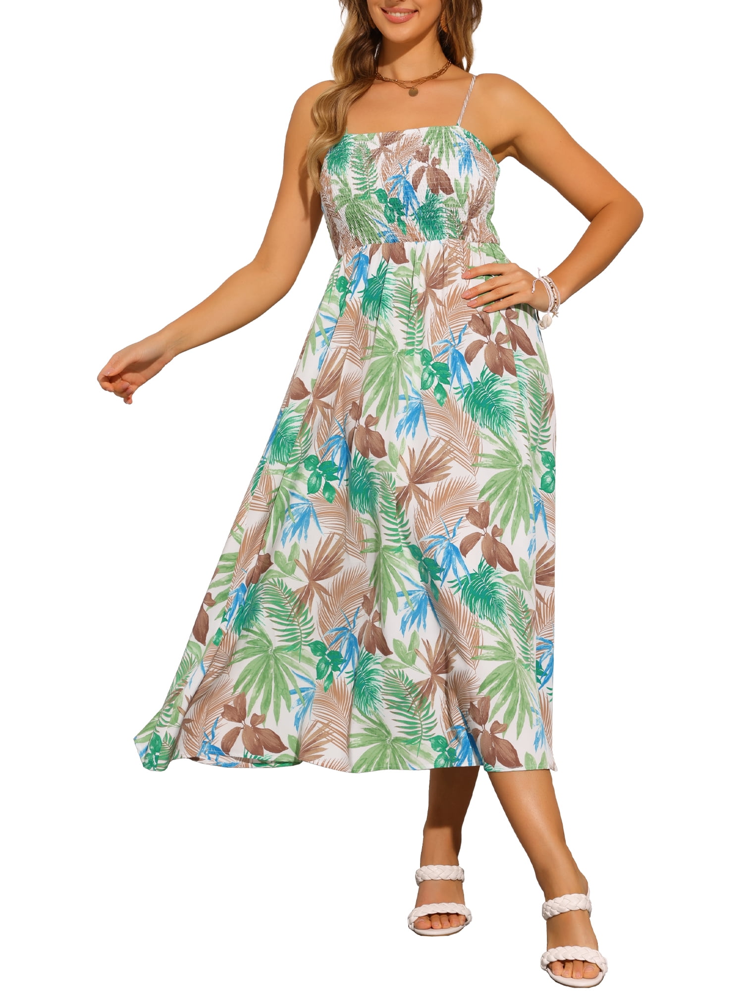 green emerald velvet dress Off-White Strappy Cotton Muslin Camisole Maxi Dress main image 0