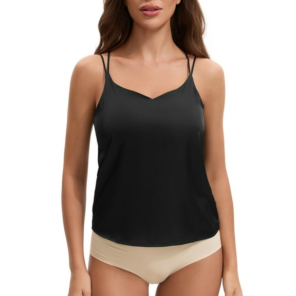 INSPIRE CHIC Women's Strapless Push Up Adjustable Invisible Backless Sticky Silicone Reusable Adhesive Bras XS Black Mango Cup