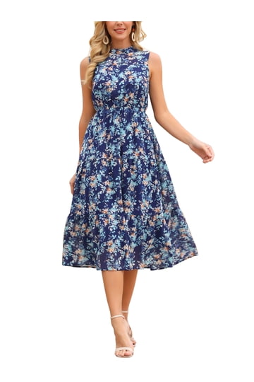 Sleeveless Navy Blue Dress Sleeveless Navy Blue Dress