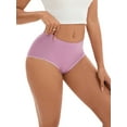 thumbnail image 1 of INSPIRE CHIC Women's Tummy Control High-Waisted Briefs Butt Lifter Full-Coverage Underwear M Purple, 1 of 4
