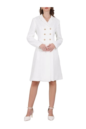 White Jacket Formal Dress