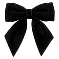 thumbnail image 1 of INSPIRE CHIC Women's Velvet Brooch Vintage Bow Pre-Tied Pin Bow Tie One Size Black, 1 of 5