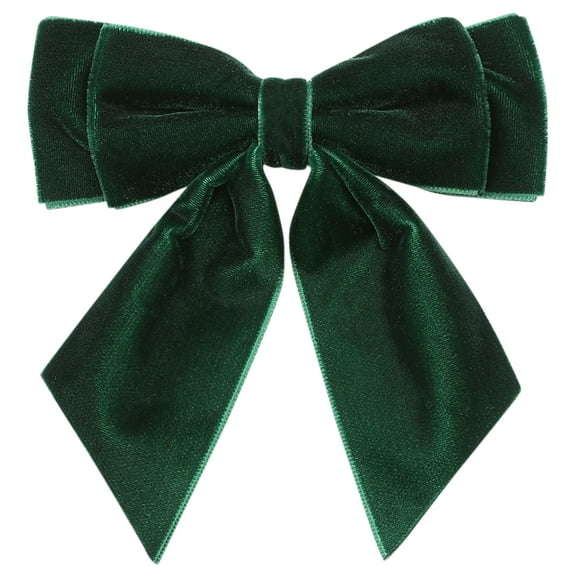 INSPIRE CHIC Women's Velvet Brooch Vintage Bow Pre-Tied Pin Bow Tie One Size Dark Green