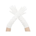thumbnail image 1 of INSPIRE CHIC Women's Velvet Elbow Length Full Finger Evening Glove for Elegant Formal Cream White, 1 of 6