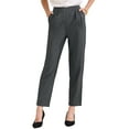 thumbnail image 1 of INSPIRE CHIC Women's Work Pull on with Pockets Ankle High Waisted Dressy Pants XS Dark Grey, 1 of 6
