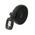 thumbnail image 1 of INSPIRE CHIC Womens 0.7" Width Textured Belts, Classic Causal Faux Leather Waistband for Jeans Pants Dresses 44.1x0.7"(LxW) Black, 1 of 6