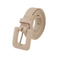 thumbnail image 1 of INSPIRE CHIC Womens 0.8" Width Textured Belts, Fashion Causal Faux Leather Waistband for Jeans Pants Dresses 44.1x0.8"(LxW) Khaki, 1 of 6
