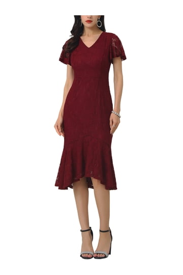 Burgundy Dresses for Women in Various Styles
