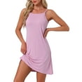 thumbnail image 1 of INSPIRE CHIC Women's Valentines Day Nightgown Modal Soft Spaghetti Strap Dress Crewneck Sleepwear XS Pink, 1 of 6