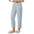 thumbnail image 1 of INSPIRE CHIC Womens Pajama Bottoms Fleece Fuzzy Elastic Waistband Loungewear Plush Warm Winter Long Pants with Pockets XS Sky Blue, 1 of 5
