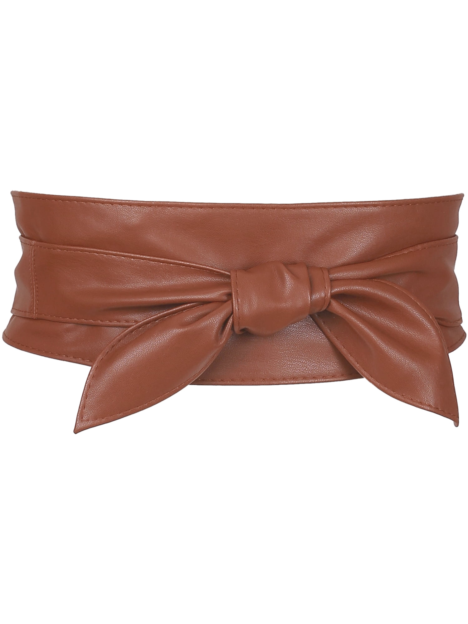 Stylish 40” Brown Pleather Belt Anderson main image 2