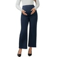 thumbnail image 1 of INSPIRE CHIC Womens Work Maternity Pants Business Stretchy Over the Belly Formal Pregnancy Trousers with Pockets M Blue, 1 of 6
