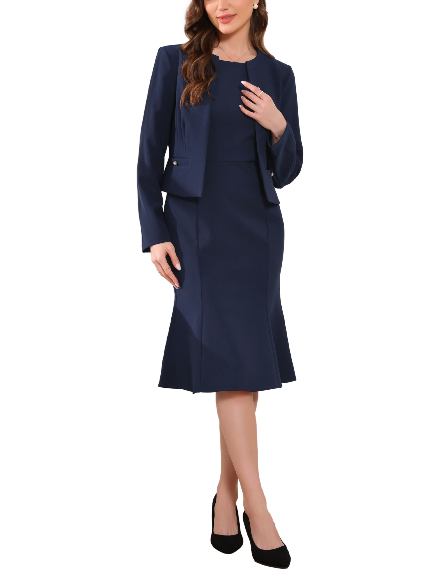 INSPIRE CHICDress Suit For Women S 2 Piece Business Sets Sleeveless Dress And Crop Blazer M Pink: Reviewed for Real Life