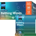 thumbnail image 1 of INSPIRE Thick Rinse Free Adults Bathing Wipes- Wet Wipes Thick Strong XL With Aloe, 12 Pack, 1 of 8