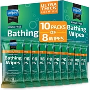 INSPIRE Ultra Thick Rinse Free Adults Bathing - Wet Wipes Thick Strong XL with Aloe,10 Pack
