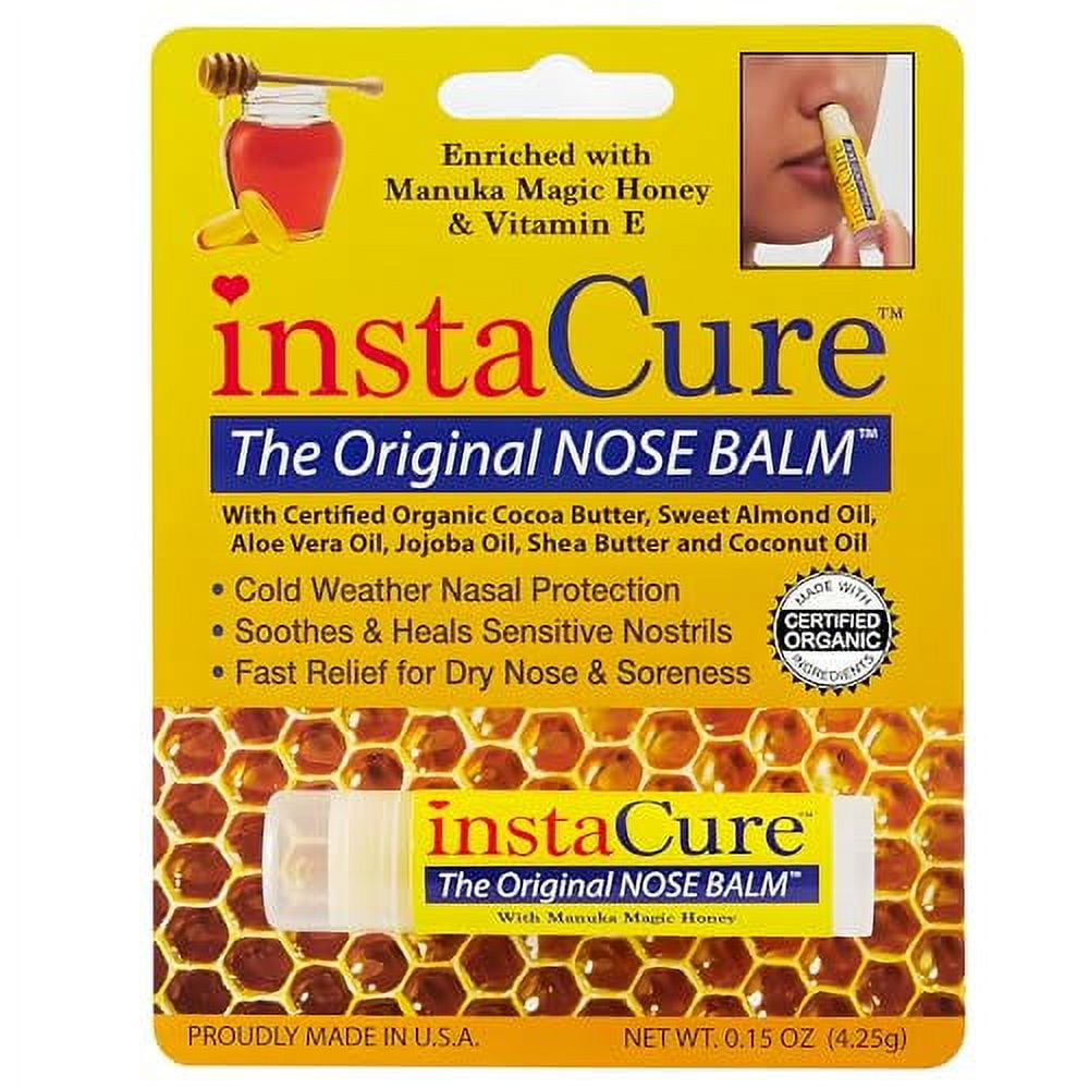 INSTACURE Original Nose Balm. Fast Relief for Cracked Dry & Sore Noses