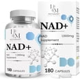 thumbnail image 1 of INSTAMART NAD Supplements for Women & Men (180 Capsules) Organic NAD + Supplement 1000mg Serving | Similar to Nicotinamide Riboside | Advanced Formula for Cellular Health, Stamina & Healthy Aging, 1 of 7