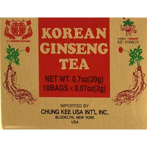 INSTANT KOREAN GINSENG TEA 100 Tea Bags - NET WT 7 oz (200 g)