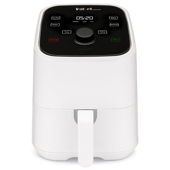 INSTANT POT Vortex Mini 2 Quart Air Fryer, White EvenCrisp Technology, 4 in 1 Functionality